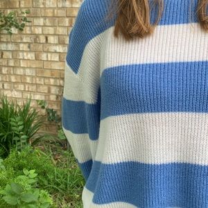Blue and White stripped sweater